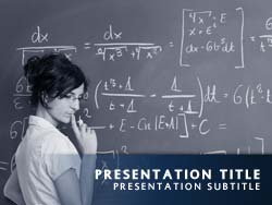 Free Teacher PowerPoint Template Title Master