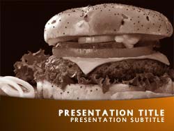 Royalty Free Junk Food PowerPoint Template Title Master