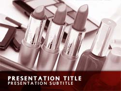 Free Cosmetics PowerPoint Template Title Master