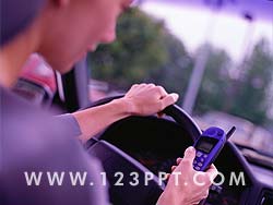 Mobile Phone & Driving Photo Image