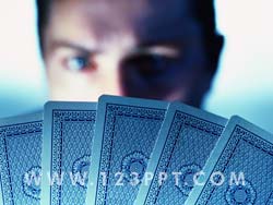 Holding all the Cards Photo Image