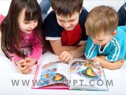 Children Reading Photo Image