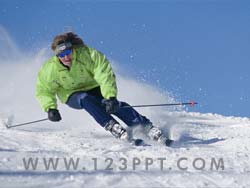 Woman Skier Photo Image