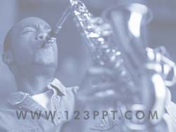 Playing Saxophone Music powerpoint background