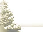 Christmas Tree & Baubles PowerPoint Background