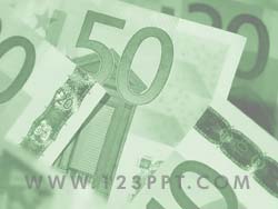 Euro Money Currency powerpoint background