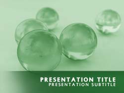 Abstract Glass Balls Title Master slide design
