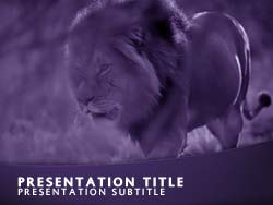Lion Title Master slide design
