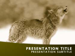 Wolf Howling Title Master slide design
