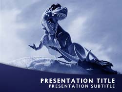 Dinosaur T Rex Title Master slide design
