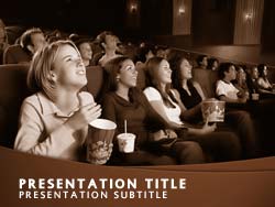 Cinema Movie Audience Title Master slide design