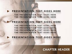 Listening to Music powerpoint template
Slide master powerpoint slide design