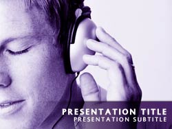 Listening to Music powerpoint template
Title master powerpoint slide design