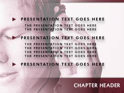 Listening to Music powerpoint template
Slide master powerpoint slide design