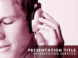 Listening to Music powerpoint template
Title master powerpoint slide design