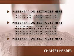 Poker powerpoint template
Slide master powerpoint slide design