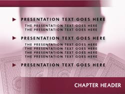Poker powerpoint template
Slide master powerpoint slide design