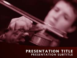 Orchestra Violinist Title Master slide design
