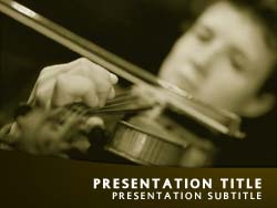 Orchestra Violinist powerpoint template
Title master powerpoint slide design