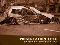 Car Crash Traffic Accident powerpoint template
Title master powerpoint slide design