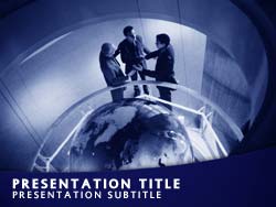 Global Business Title Master slide design