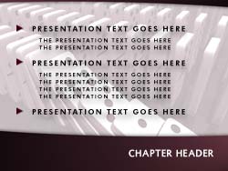 Domino Effect Slide Master slide design
