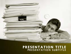 Office Paperwork Title Master slide design