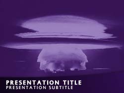 Nuclear Bomb Explosion powerpoint template
Title master powerpoint slide design