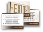 Exit PowerPoint Template