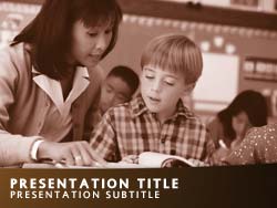 Learning to Read powerpoint template
Title master powerpoint slide design
