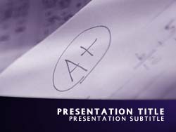 School Grades powerpoint template
Title master powerpoint slide design