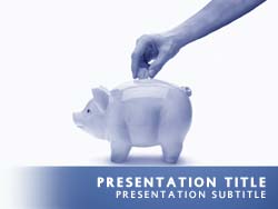 Savings Title Master slide design