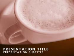 Cappuccino Coffee Title Master slide design