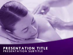 Health Spa Massage Title Master slide design