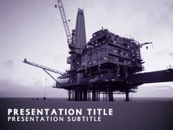 Offshore Oil Title Master slide design