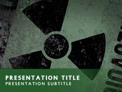 Nuclear Energy  on Nuclear Power Powerpoint Template In Green For Microsoft Powerpoint