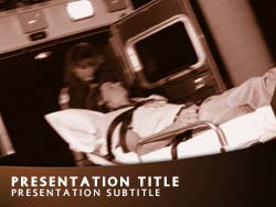 Ambulance Patient Title Master slide design