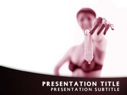 Safe Sex Condom Title Master slide design