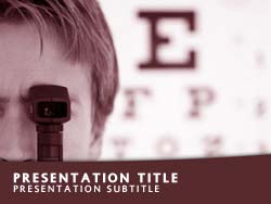 Eye Test Title Master slide design