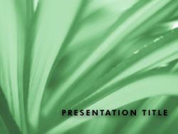 Abstract Leaves Title Master slide design