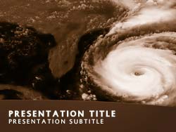 Hurricane Weather Title Master slide design