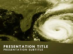 Hurricane Weather Title Master slide design