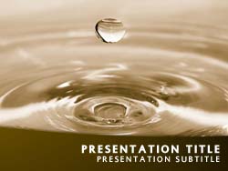 Water Title Master slide design