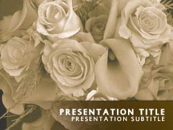Flowers Title Master slide design