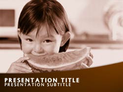 Child Eating Healthy Food powerpoint template
Title master powerpoint slide design