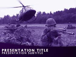 Military Soldiers Title Master slide design