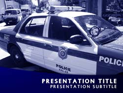 Police Title Master slide design