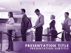 Standing in Queue powerpoint template
Title master powerpoint slide design