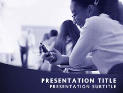 Phone Distraction in Class powerpoint template
Title master powerpoint slide design