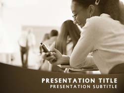 Phone Distraction in Class powerpoint template
Title master powerpoint slide design